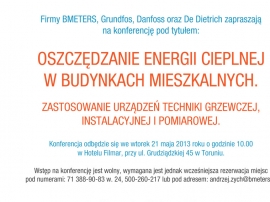 Już jutro, 21 maja odbędzie się kolejna konferencja, tym razem w Toruniu